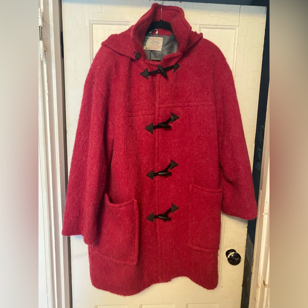 Vintage Hilda Ltd Icelandic wool toggle coat size L